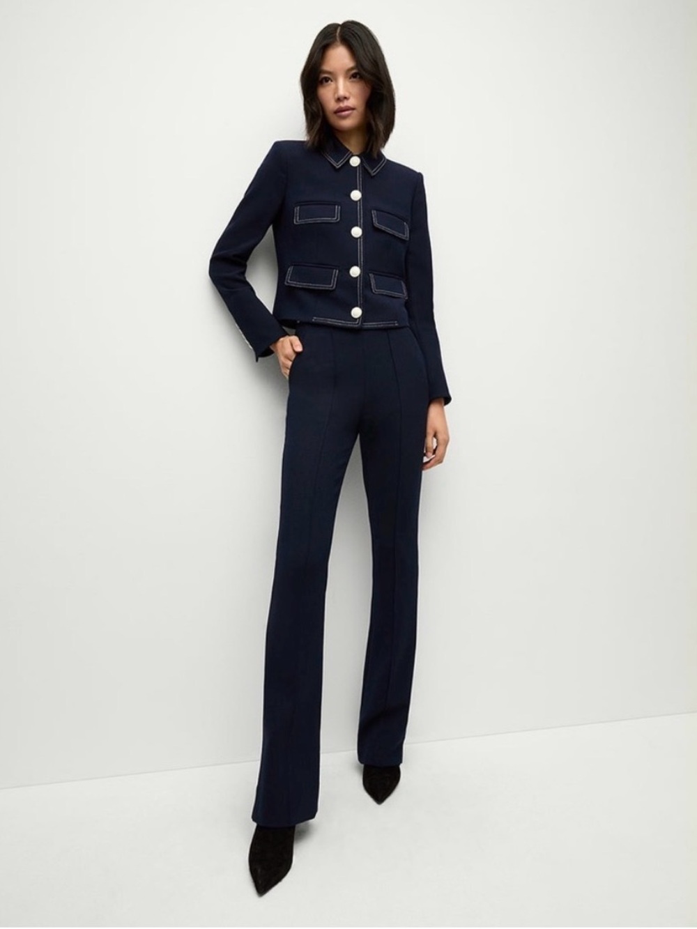 Veronica Beard Black Tailored Trousers